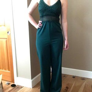 Like new! Jade Green Jumpsuit